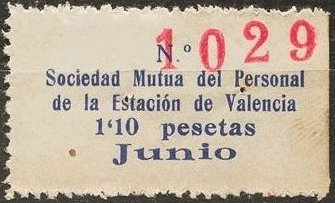 Espana Spain Stamp sellos Railway Trades Union Sellos Sindicato Ferroviario Espana